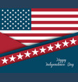 fourth of july independence day greeting card vector image