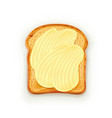 sandwich with butter vector image vector image