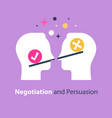 decision making outweigh scale vector image vector image