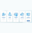 disaster mitigation involves blue onboarding vector image vector image
