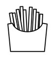 french fries line icon vector image