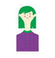 avatars character people set flat female male vector image vector image