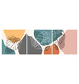 doodle abstract contemporary modern trendy vector image