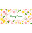 easter banner template festive egg spring website vector image vector image