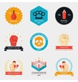 martial arts labels and badges vector image