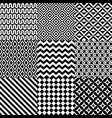 seamless abstract pattern set vector image vector image