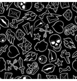 seamless pattern with retro tattoo symbols vector image