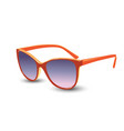 stylish orange sunglasses vector image