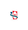 dollar paper money logo vector image vector image