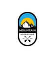 mountain badges logo design vector image vector image