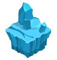 frozen isometric flying island arctic ice land vector image vector image
