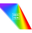 rainbow cover abstract wave background vector image vector image
