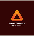 logo triangle gradient colorful style vector image
