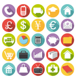 business finance health and shopping icons vector image