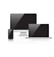 mockup gadget and device smartphones tablets vector image vector image
