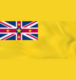 niue waving flag national background vector image