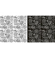 seamless pattern of hand drawn pizza vector image vector image