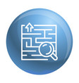 find solution icon outline style vector image