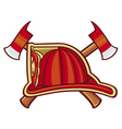 fire department or firefighters symbol vector image vector image