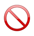 no sign vector image vector image
