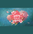 spring sale banner vector image vector image