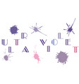 ultra violet color vector image vector image