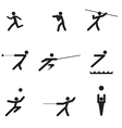 sport logo silhouettes vector image