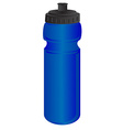 blue sports water bottle vector image vector image