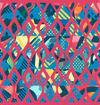 colored cloth mosaic seamless pattern vector image