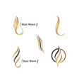 hair wave icon design symbol hairstyle vector image