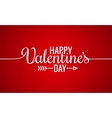 valentines day line vintage lettering background vector image vector image