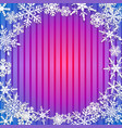 christmas background of snowflakes vector image