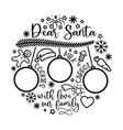 santa tray concept place for cookies drink vector image