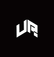 ur logo monogram modern design template vector image