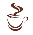 doodle sketch of a steaming cup coffee vector image