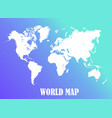 world map all countries white color vector image