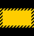 yellow black warning stripes danger safety vector image