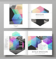 layout two covers templates vector image