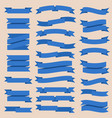 retro vintage ribbons and banners vector image vector image