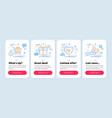 set holidays icons such as shopping cart call vector image vector image