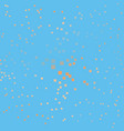 abstract gold bokeh squares on blue background vector image
