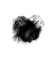 black brush strokes isolated on white vector image