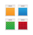 fabric swatches textile catalog vector image vector image