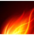 burning fire background vector image