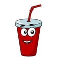 cartoon takeaway soda drink vector image
