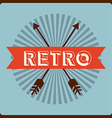 retro label vector image