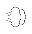 steam or smell line icon vector image