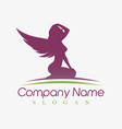 angel logo vector image vector image