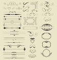 calligraphic shapes vector image