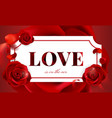happy valentines day background design vector image vector image